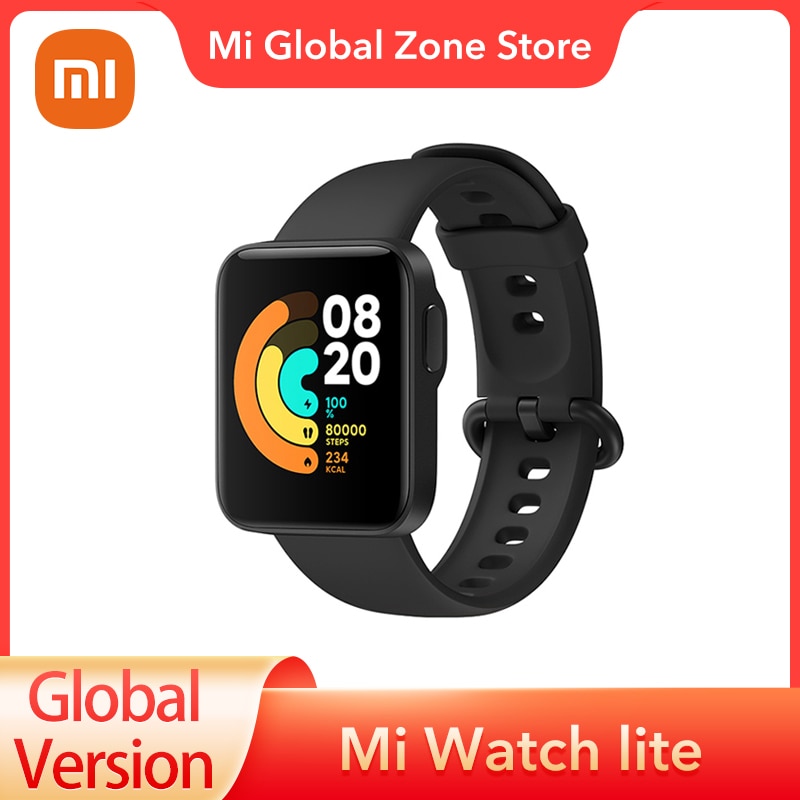 Xiaomi Mi Watch Lite Bluetooth Smart Watch GPS 5ATM Waterproof SmartWatch Fitness Heart Rate Monitor mi band Global Version - Tophatter Daily Deals