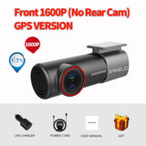 SAMEUO U700 Dash Cam Front and Rear Camera Recorder QHD 1944P Car DVR with 2 cam dashcam WiFi Video Recorder 24H Parking Monitor Front 1600P GPS - Tophatter Daily Deals