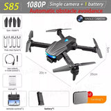 New S85 Pro Rc Mini Drone 4k Profesional HD Dual Camera Fpv Drones With infrared obstacle avoidance Rc Helicopter Quadcopter Toy 1080P 1B 2 - Tophatter Daily Deals