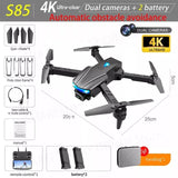 New S85 Pro Rc Mini Drone 4k Profesional HD Dual Camera Fpv Drones With infrared obstacle avoidance Rc Helicopter Quadcopter Toy 4K dual camera 2B 2 - Tophatter Daily Deals