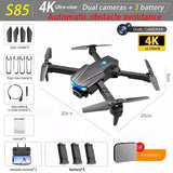 New S85 Pro Rc Mini Drone 4k Profesional HD Dual Camera Fpv Drones With infrared obstacle avoidance Rc Helicopter Quadcopter Toy 4K dual camera 3B 2 - Tophatter Daily Deals
