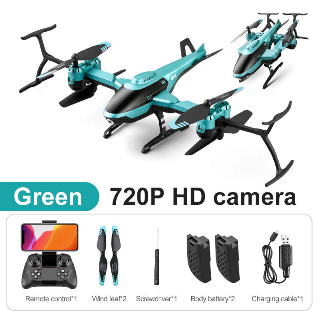 2021 New 4DRC V10 RC Mini Drone 4k profesional HD Camera WIFI Fpv Drones With Camera HD 4K RC Helicopters Quadcopter Dron Toys V10-720P-2Battery - Tophatter Daily Deals