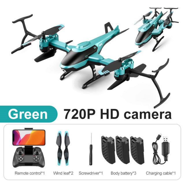 2021 New 4DRC V10 RC Mini Drone 4k profesional HD Camera WIFI Fpv Drones With Camera HD 4K RC Helicopters Quadcopter Dron Toys V10-720P-3Battery - Tophatter Daily Deals