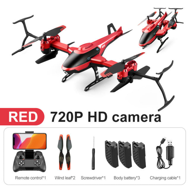 2021 New 4DRC V10 RC Mini Drone 4k profesional HD Camera WIFI Fpv Drones With Camera HD 4K RC Helicopters Quadcopter Dron Toys V10-720P-3Battery 2 - Tophatter Daily Deals