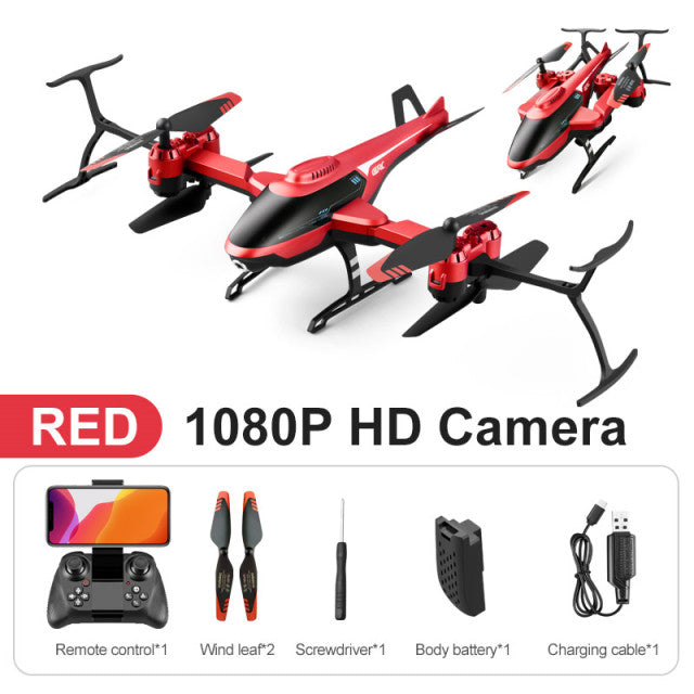 2021 New 4DRC V10 RC Mini Drone 4k profesional HD Camera WIFI Fpv Drones With Camera HD 4K RC Helicopters Quadcopter Dron Toys V10-1080P camera 1B 2 - Tophatter Daily Deals