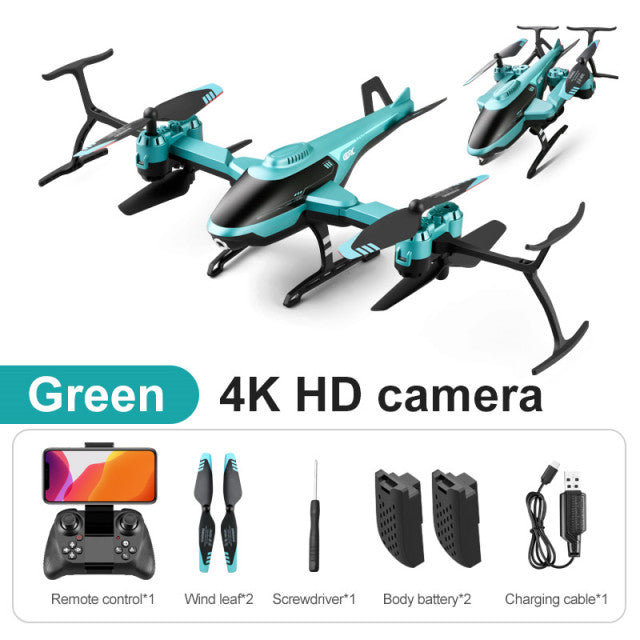 2021 New 4DRC V10 RC Mini Drone 4k profesional HD Camera WIFI Fpv Drones With Camera HD 4K RC Helicopters Quadcopter Dron Toys V10-4K HD camera 2B - Tophatter Daily Deals