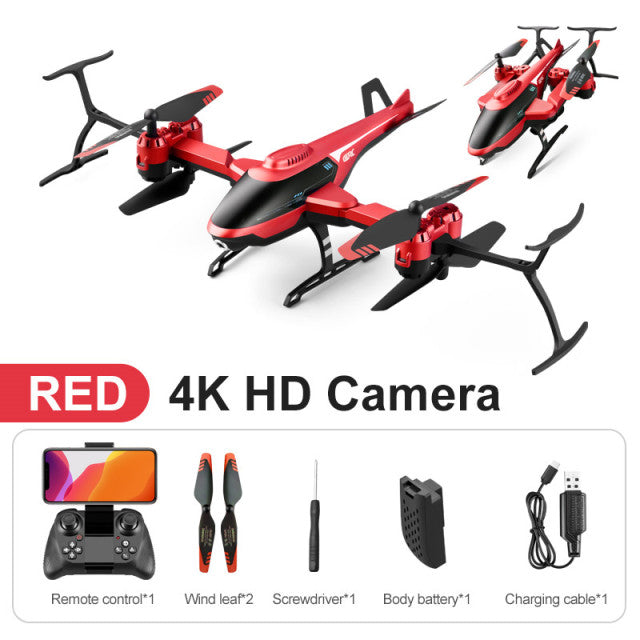 2021 New 4DRC V10 RC Mini Drone 4k profesional HD Camera WIFI Fpv Drones With Camera HD 4K RC Helicopters Quadcopter Dron Toys V10-4K HD camera 1B 2 - Tophatter Daily Deals