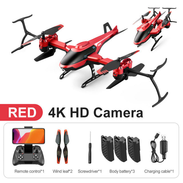 2021 New 4DRC V10 RC Mini Drone 4k profesional HD Camera WIFI Fpv Drones With Camera HD 4K RC Helicopters Quadcopter Dron Toys V10-4K HD camera 3B 2 - Tophatter Daily Deals