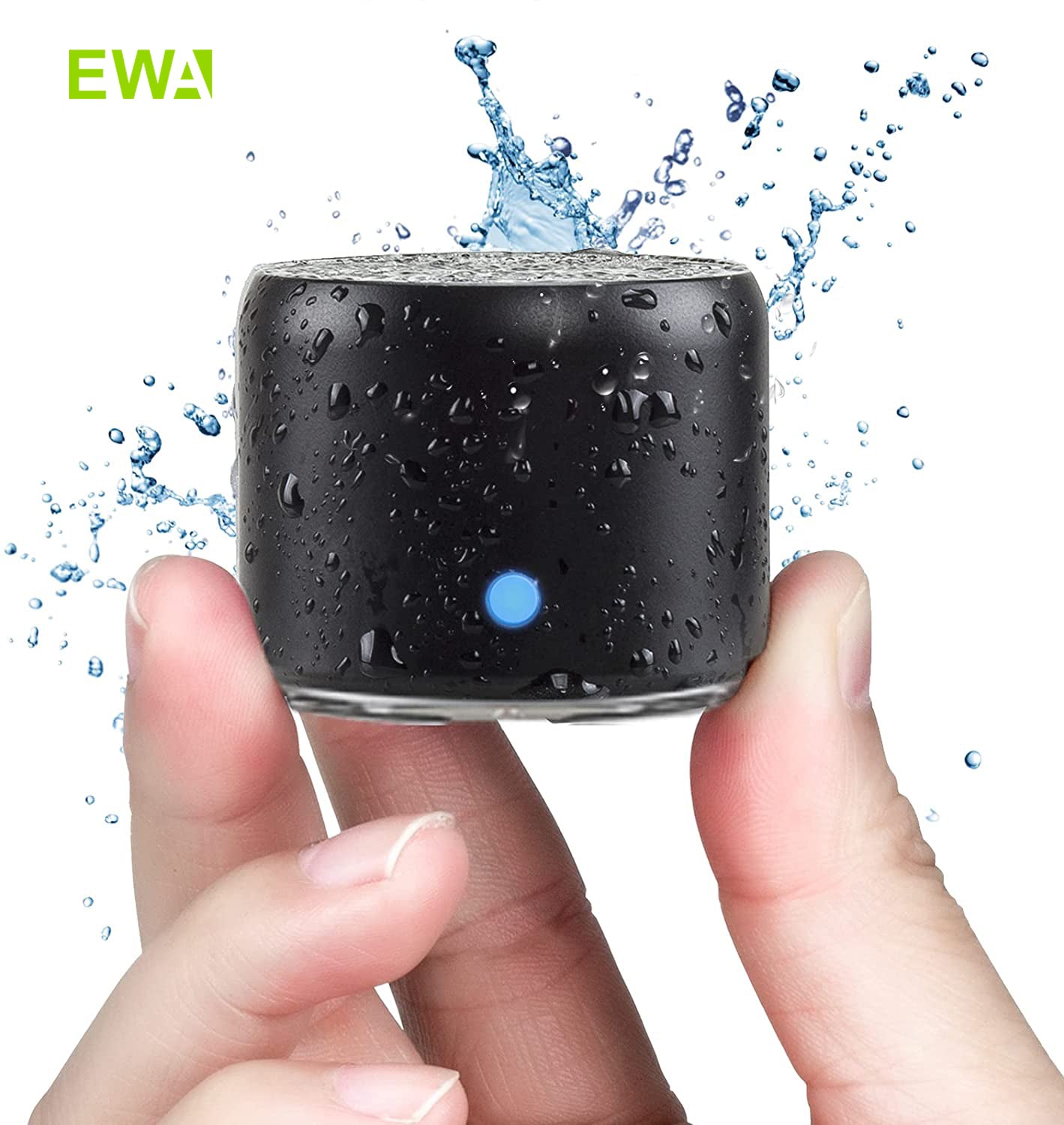 EWA A106 Pro Mini Bluetooth Speaker with Custom Bass Radiator, IPX7 Waterproof, Super Portable Speakers, Travel Case Packed - Tophatter Daily Deals