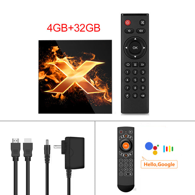 VONTAR X1 Smart tv box android 10 4g 64gb 4K 1080p 2.4G&5G Wifi BT Google Voice Assistant Youtube Player TVBOX Set Top Box 4GB 32GB G21 Pro - Tophatter Daily Deals