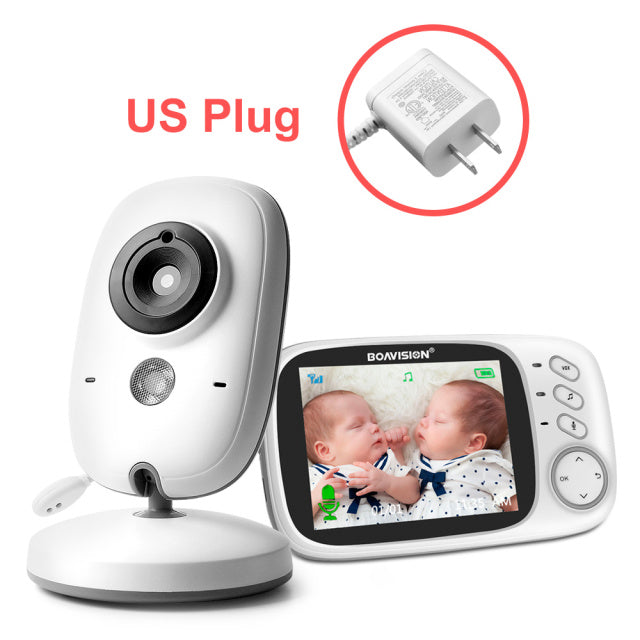 VB603 Video Baby Monitor 2.4G Wireless With 3.2 Inches LCD 2 Way Audio Talk Night Vision Surveillance Security Camera Babysitter BOA-VB603-US - Tophatter Daily Deals