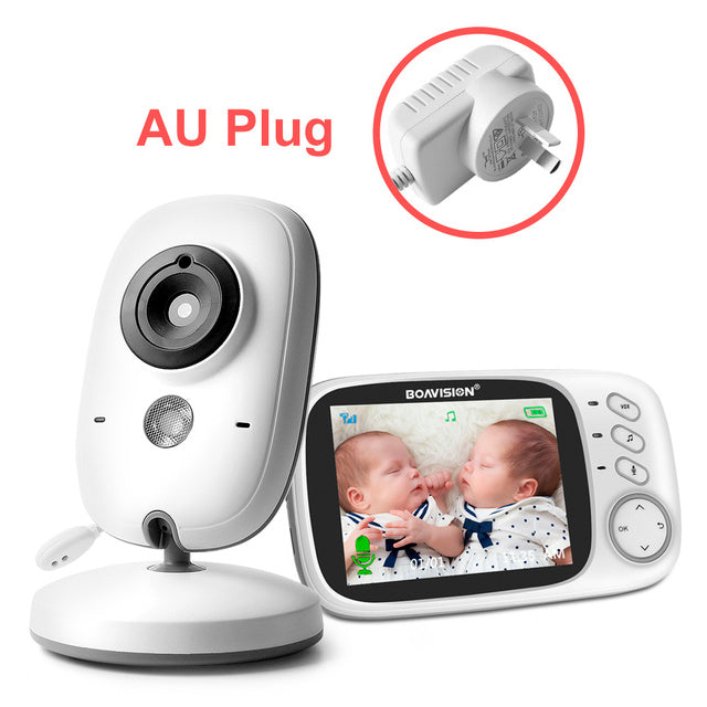 VB603 Video Baby Monitor 2.4G Wireless With 3.2 Inches LCD 2 Way Audio Talk Night Vision Surveillance Security Camera Babysitter BOA-VB603-AU - Tophatter Daily Deals