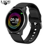 LIGE 2022 Fashion Smart Watch Men Fitness Bracelet Heart Rate Blood Pressure Monitoring Sports Tracker Smartwatch Gift for Women Black 2 - Tophatter Daily Deals