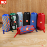 T&amp;G TG117 Portable Bluetooth Speaker Wireless Bass Column Waterproof Outdoor Music Vibro Speakers TF Card Subwoofer Loudspeaker - Tophatter Daily Deals