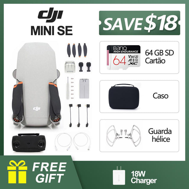 DJI Mini SE FCC Version 2.7K Camera Drone 4KM HD Video Transmission RC Helicopter GPS Quadcopter Original Mavic Series Drone Mini SE Set B - Tophatter Daily Deals