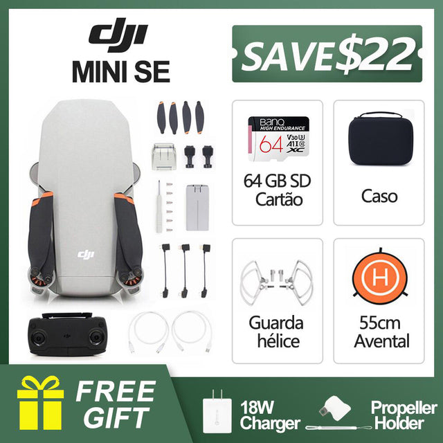 DJI Mini SE FCC Version 2.7K Camera Drone 4KM HD Video Transmission RC Helicopter GPS Quadcopter Original Mavic Series Drone Mini SE Set C - Tophatter Daily Deals