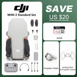 DJI Mini 2 Mavic Mini 2 Drones 4K HD Camera RC Helicopter Professional GPS Quadcopter FCC Version 4x Zoom 249g 10km Transmission Beginner Set 64GB - Tophatter Daily Deals