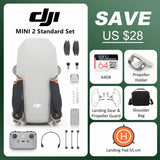 DJI Mini 2 Mavic Mini 2 Drones 4K HD Camera RC Helicopter Professional GPS Quadcopter FCC Version 4x Zoom 249g 10km Transmission Advanced Set 64GB - Tophatter Daily Deals