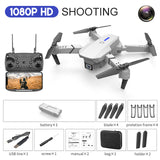 2022 NEW E88 Mini Drone 4K HD Daul Camera With Wifi FPV Portable Foldable Remote Control Drones Rc Quadcopter Camera Dron Toys 1080P White Bag - Tophatter Daily Deals