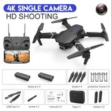 2022 NEW E88 Mini Drone 4K HD Daul Camera With Wifi FPV Portable Foldable Remote Control Drones Rc Quadcopter Camera Dron Toys 4K Black Bag 2B - Tophatter Daily Deals