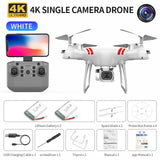 Drone KY101 MAX 4K Dron WIFI RC Quadcopter With HD Camera Altitude Hold FPV Helicopter One Key Return Professional Drones White 4K 2B - Tophatter Daily Deals
