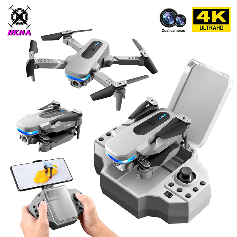 New KY910 Mini Drone 4K Professional HD Dual Camera 2.4G Wifi FPV Foldable RC Quadcopter Aerial Photography Aircraft - Tophatter Daily Deals