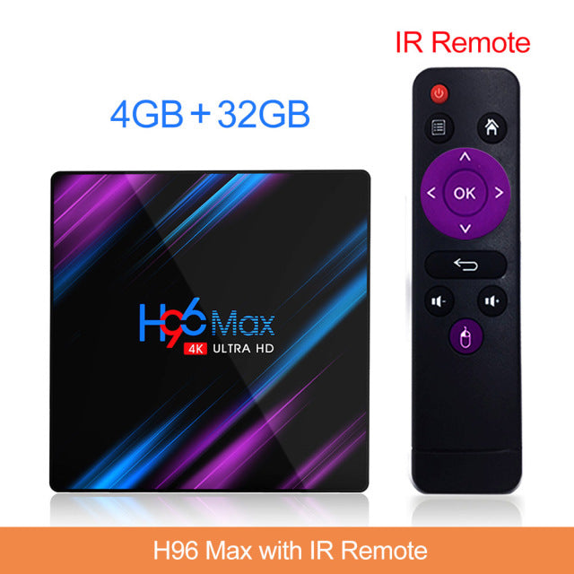 H96 MAX RK3318 Smart TV Box Android 11 4G 64GB 32G 4K Youtube Wifi BT Media player H96MAX TVBOX Android10 Set top box 2GB16GB 4GB32GB - Tophatter Daily Deals