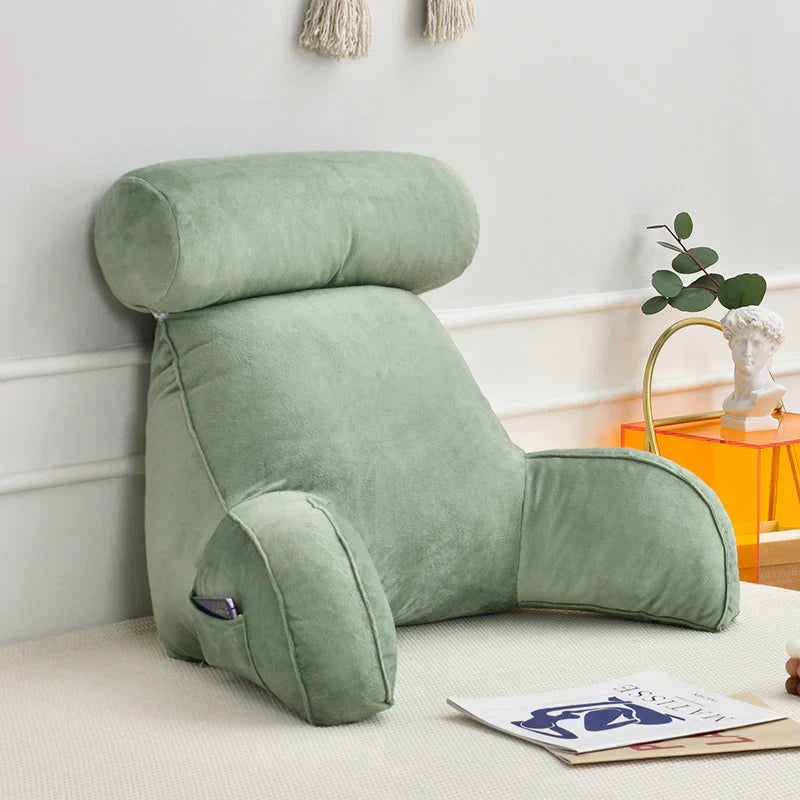 Reading Bed Pillow With Arms Support Cushion Fall 2025 Green - Tophatter Daily Deals