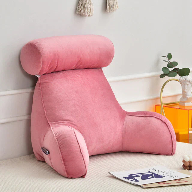 Reading Bed Pillow With Arms Support Cushion Fall 2025 Pink - Tophatter Daily Deals