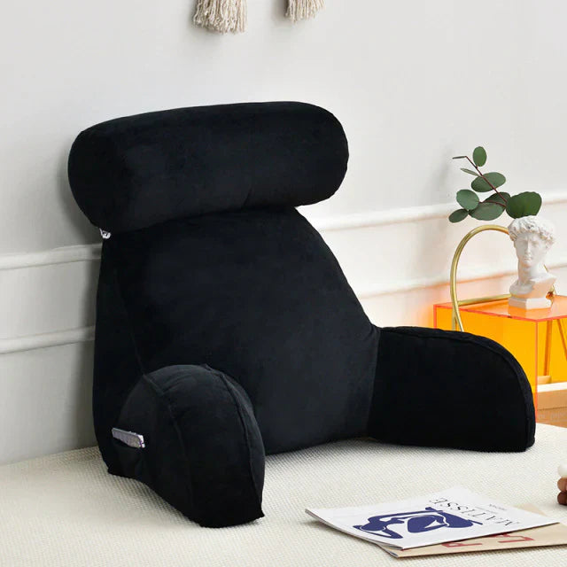 Reading Bed Pillow With Arms Support Cushion Fall 2025 Black - Tophatter Daily Deals