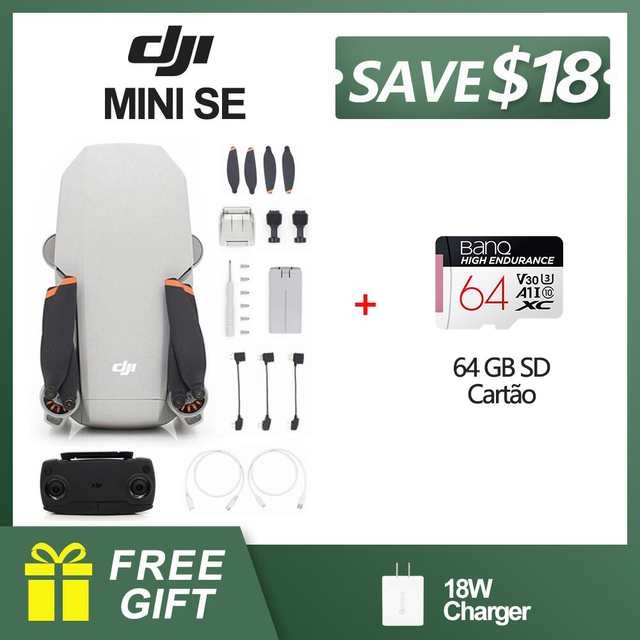 DJI Mini SE FCC Version 2.7K Camera Drone 4KM HD Video Transmission RC Helicopter GPS Quadcopter Original Mavic Series Drone Mini SE Set A - Tophatter Daily Deals