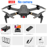 4DRC V4 WIFI FPV Drone WiFi live video FPV 4K/1080P HD Wide Angle Camera Foldable Altitude Hold Durable RC Quadcopter NO Camera - Tophatter Daily Deals
