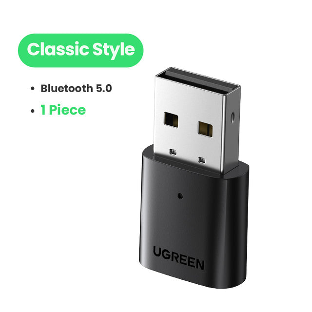 UGREEN USB Bluetooth 5.0 Dongle Adapter 4.0 for PC Speaker Wireless Mouse Music Audio Receiver Transmitter aptx Bluetooth 5.0 Classic Style - Tophatter Daily Deals