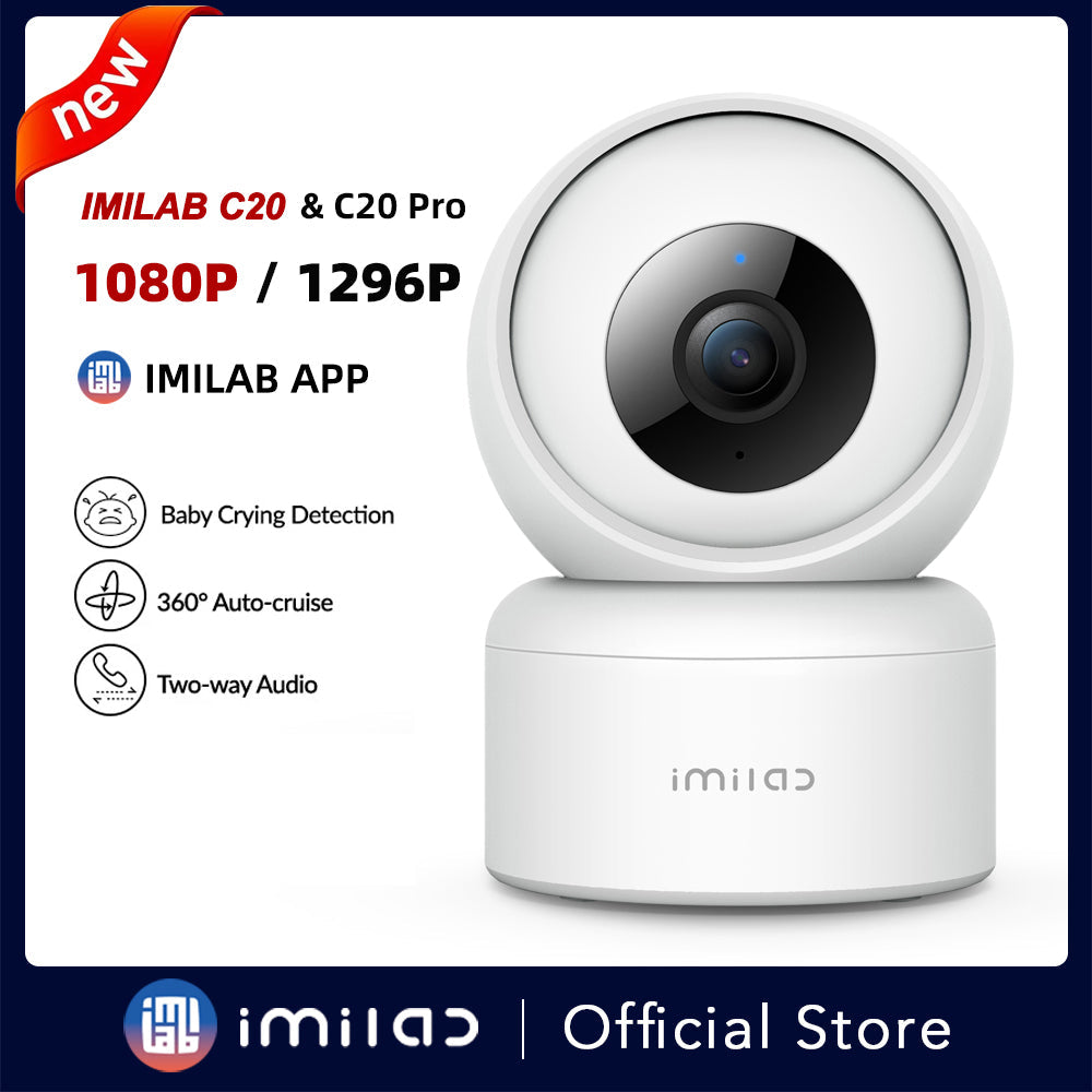 IMILAB C20&amp;C20Pro 1080P/1296P Night Vision Camera Indoor Smart Home Security Video Surveillance Camera Baby Monitor Webcam - Tophatter Daily Deals