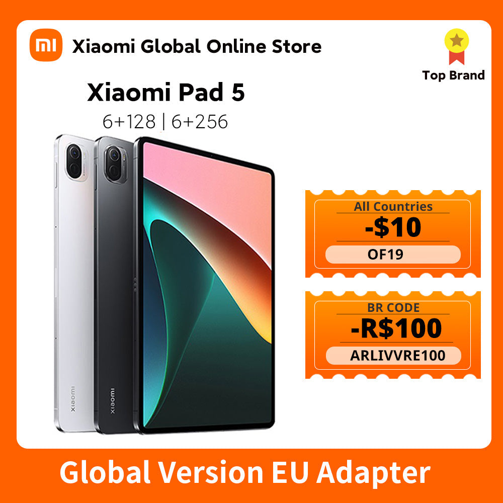 Global Version Xiaomi Pad 5 6GB+128GB / 6GB+256GB 11'' WQHD+ 120Hz Display Snapdragon 860 4 Stereo Speakers 8720mAh MI tablet 5 - Wholesale Prices (Limited Deals)