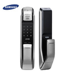 SAMSUNG SHP-DP728 Keyless BlueTooth Fingerprint PUSH PULL Two Way Digital Door Lock English Version Big Mortise Three Colors - Tophatter Daily Deals