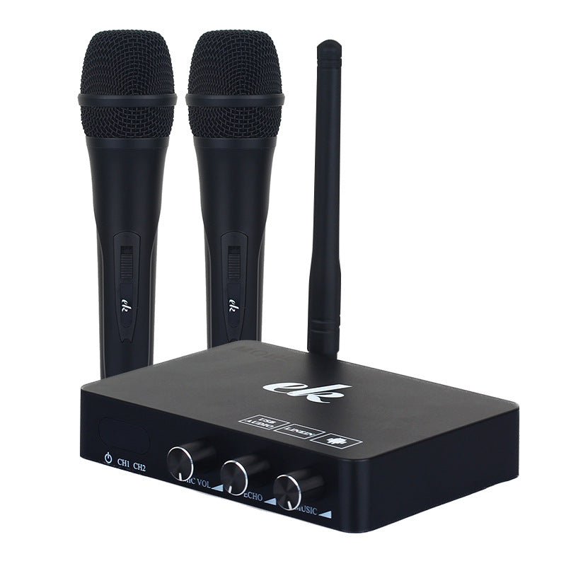 Handheld Wireless Karaoke Microphone Karaoke player Home Karaoke Echo Mixer System Digital Sound Audio Mixer Singing Machine K2- - Tophatter Daily Deals