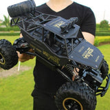 RC Rock Crawler 4x4 Monster Truck Fall 2025 50m Range Black - Tophatter Daily Deals