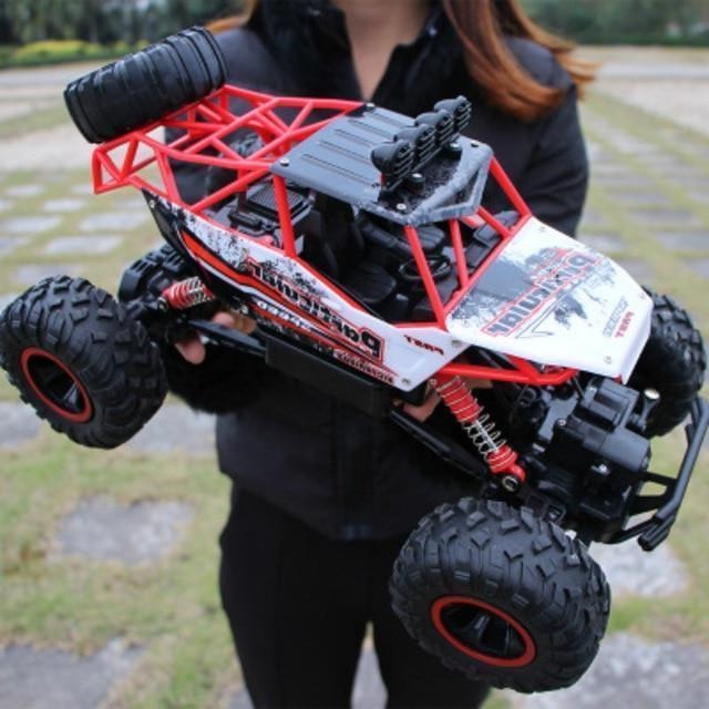 RC Rock Crawler 4x4 Monster Truck Fall 2025 50m Range Red - Tophatter Daily Deals