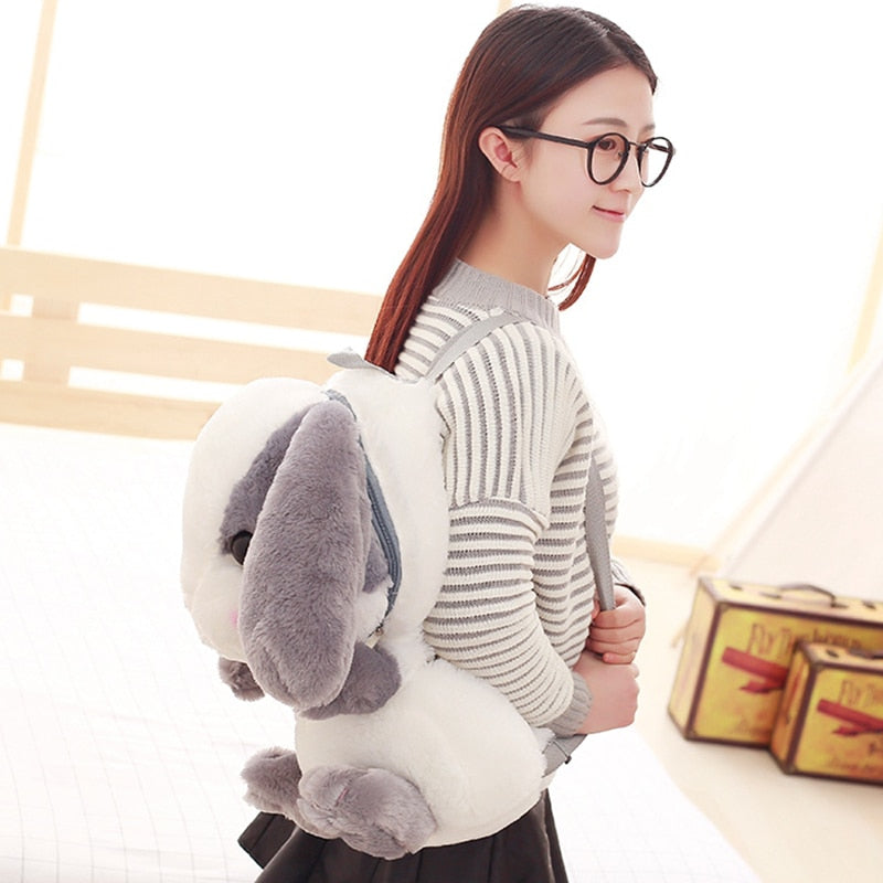 Loppy Bunny Rabbit Shoulder Bag Backpack Rucksack Animals - Tophatter Daily Deals