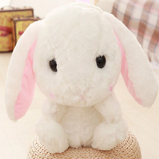 Loppy Bunny Rabbit Shoulder Bag Backpack Rucksack 50cm White Animals - Tophatter Daily Deals