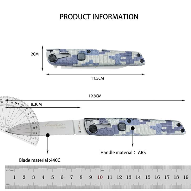 Colt II Button Folding Knife 440C Blade - Tophatter Daily Deals