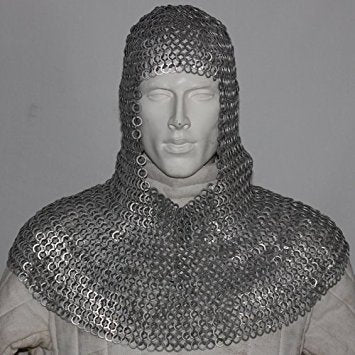 Chainmail Coif (Zinc Plated) Chainmail - Tophatter Daily Deals