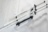 "Tatsu Shiro" Triple Set Display (Straight Blade) Katana Sword - Tophatter Daily Deals