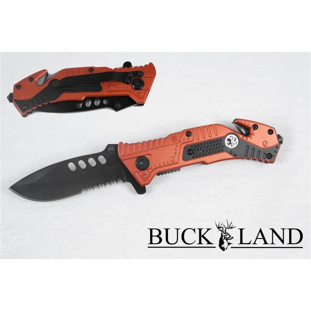 Emergency Services Folding Rescue Knife Folding Knife - Tophatter Daily Deals