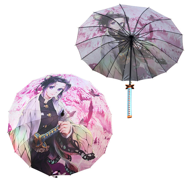 Demon Slayer Shinobu Kocho Katana Umbrella – Butterfly Nichirin Sword Style Fantasy Sword - Tophatter Daily Deals