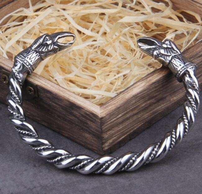 Norse Raven Torc Bracelet Bracelet - Tophatter Daily Deals