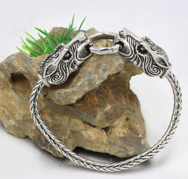 Odin's Wolves Geri and Freki Bracelet Bracelet - Tophatter Daily Deals