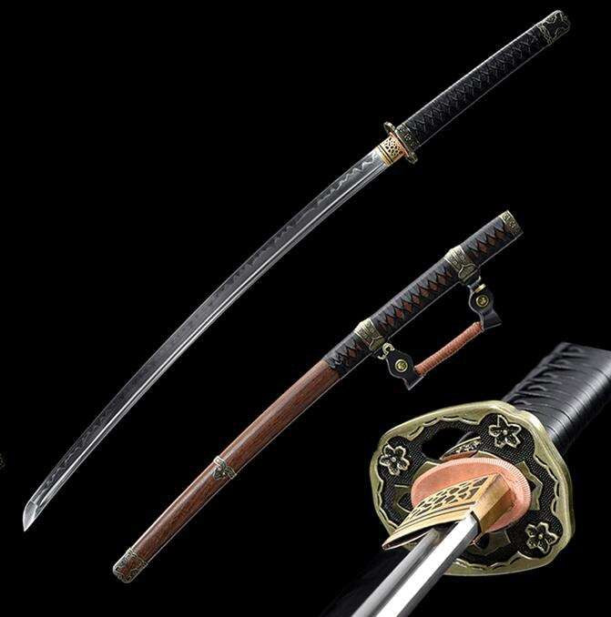 "Yakushima" 1095 HCS Clay Tempered Hand Forged Katana Katana - Tophatter Daily Deals