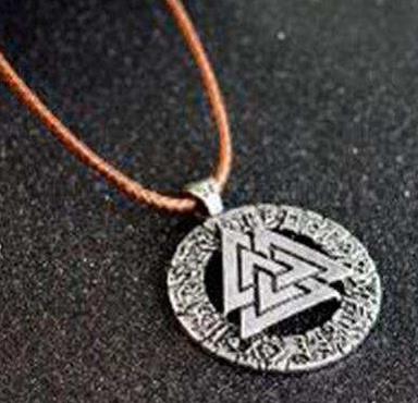 Valknut Necklace - The Symbol of Death, Wisdom and Magic Necklace - Tophatter Daily Deals